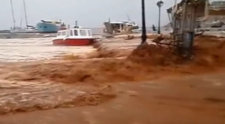 Potvynis Graikijoje (nuotr. TV3)