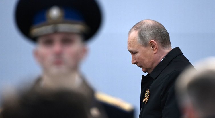 Neįprasta Putino kalba: nekalbėjo nei apie pergales, nei apie taiką, nei apie „šviesų rytojų“ (nuotr. SCANPIX)