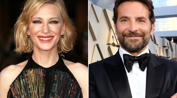 Cate Blanchett juokauja, kad naujo vaidmens ėmėsi dėl kolegos Bradley Cooper veido bruožo  