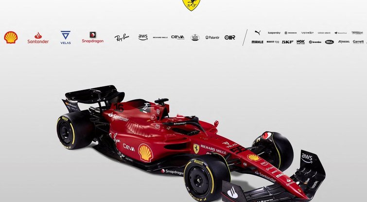„Ferrari“ 2022 metų bolidas (nuotr. SCANPIX)