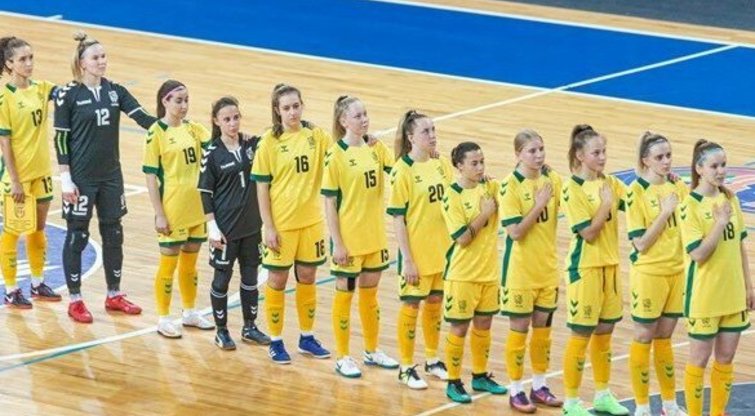 Lietuvos moterų salės futbolo rinktinė. (nuotr. LFF.lt)