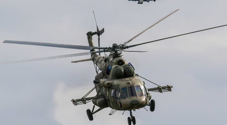 Rusų sraigtasparnis Ka-52 (nuotr. SCANPIX)