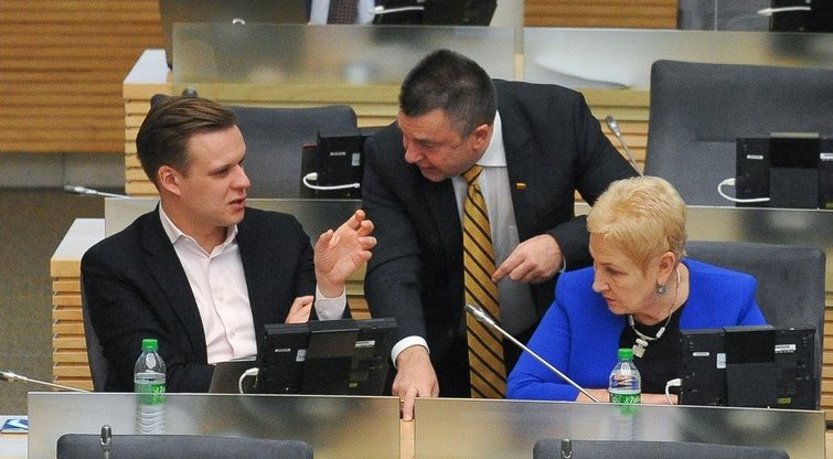 Antanas Matulas, Irena Degutienė ir Gabrielius Landsbergis (nuotr. Fotodiena.lt)