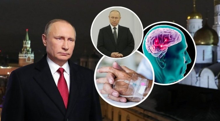 Profesorius įvertino Putino sveikatą: aiškiai įžvelgia ligą (tv3.lt fotomontažas)