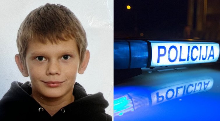 Panevėžyje dingo berniukas (policijos nuotr. ir BNS nuotr.)  