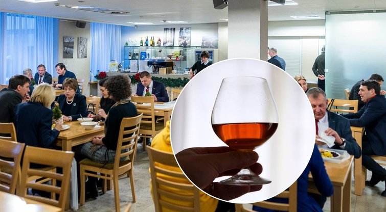 Nuo šiol Seimo kavinėje galima įsigyti alkoholio: Širinskienė įtaria, kad kolegos piktnaudžiaus (tv3.lt fotomontažas)