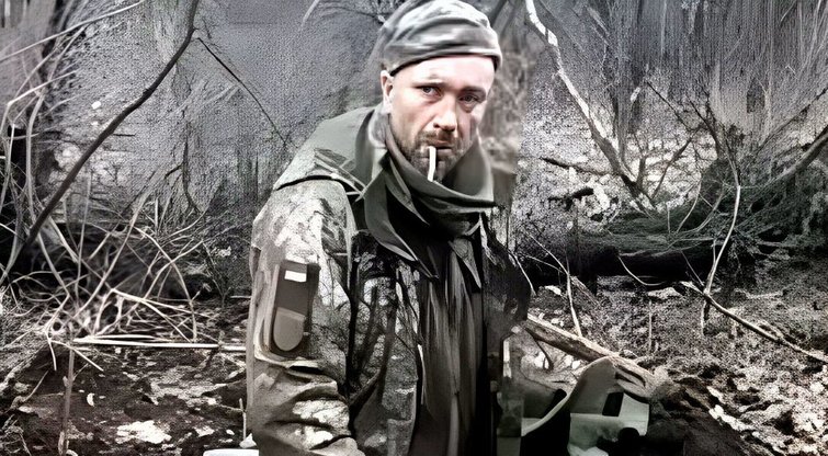 Nužudytas ukrainiečių karys (nuotr. stop kadras)