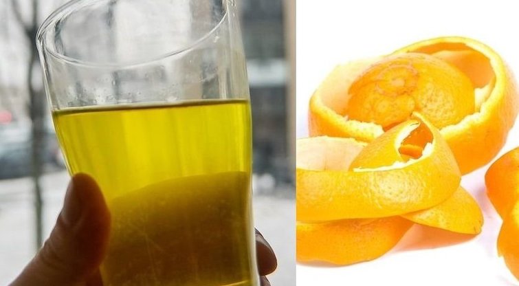 Gėrimas iš apelsinų žievelių   