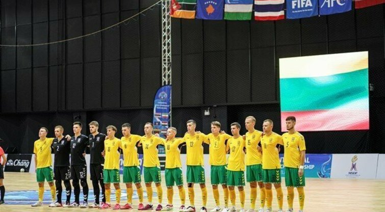 Tadžikistanas į Lietuvos futsalo rinktinės vartus įmušė 9 įvarčius. (nuotr. Organizatorių)