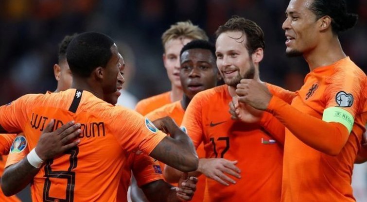 Nyderlandų futbolininkai (nuotr. SCANPIX)