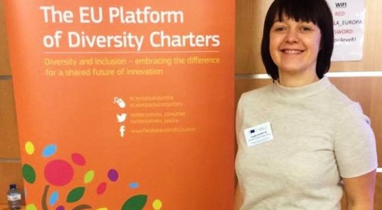 Jurgita Kuprytė skaitė pranešimą ES Įvairovės chartijų platformos susitikime (nuotr. asm. archyvo)