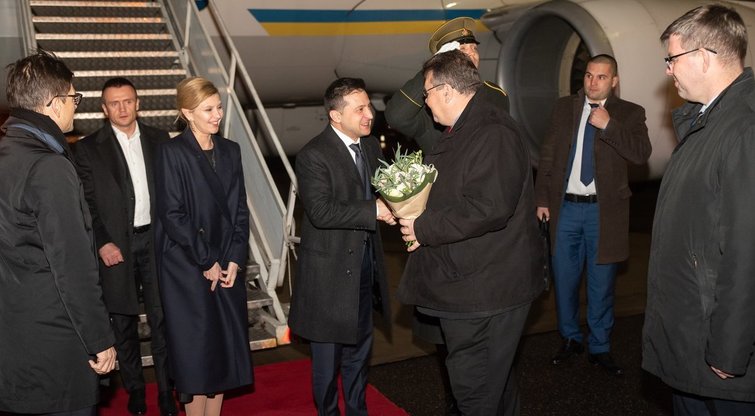 Į Lietuvą atvyko Ukrainos prezidentas (nuotr. URM/Jurijus Azanovas)  