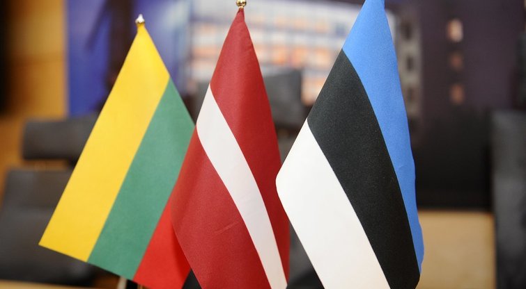 Baltijos valstybių vėliavos (nuotr. Fotodiena.lt/Roberto Dačkaus)