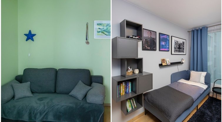 Prieš ir po: kaip atnaujinti kambarį į paauglystę žengiančiam vaikui? (nuotr. tv3. fotomontažas)  