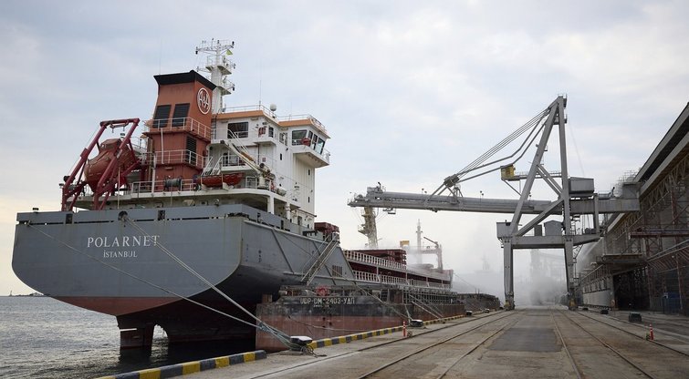 Iš Odesos išplaukė pirmasis laivas su Ukrainos grūdais, praneša Turkija (nuotr. SCANPIX)