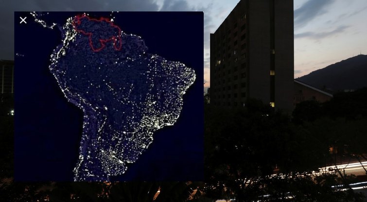 Venesuela paniro į tamsą: skelbia apie sabotažą (nuotr. SCANPIX) tv3.lt fotomontažas