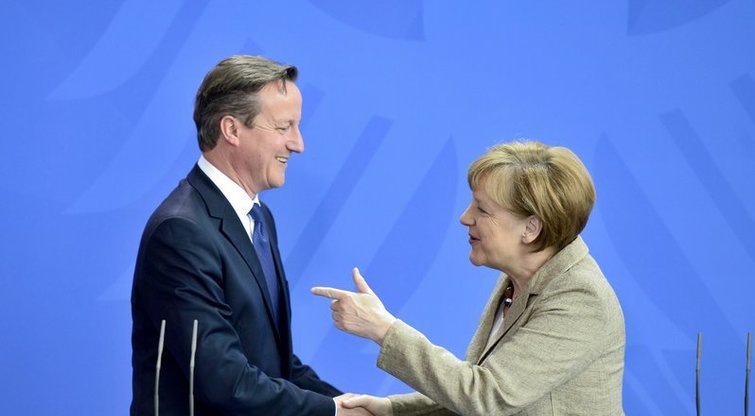 Davidas Cameronas ir Angela Merkel (nuotr. SCANPIX)