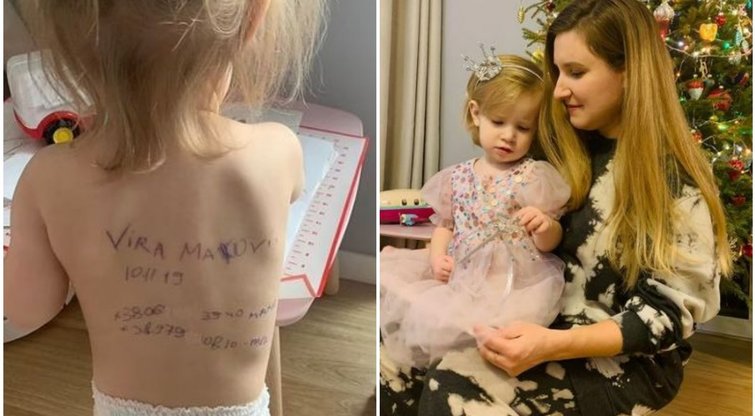 Prakalbo ant dukters kūno kontaktus užrašiusi ukrainietė: paaiškėjo jų likimas (nuotr. Instagram)