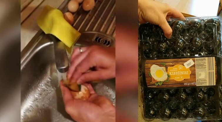 Netikėti „velykiniai“ kiaušiniai: ruda spalva tiesiog nusiplovė (nuotr. facebook.com)