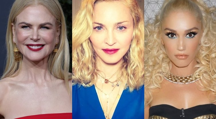 Nicole Kidman, Madonna, Gwen Stefani (tv3.lt fotomontažas)
