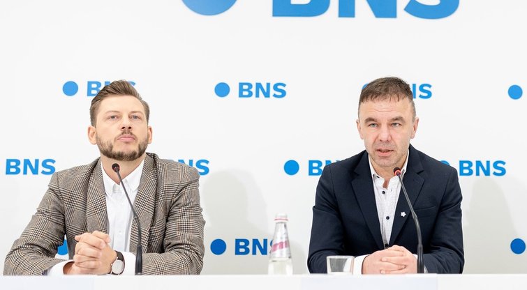 Ervinas Kvitkauskas ir Vytautas Jasutis (Lukas Balandis/ BNS nuotr.)