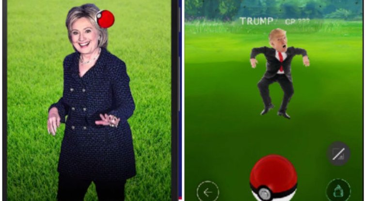 „Pokemon Go“ tampa JAV prezidento rinkimų kampanijos ginklu (nuotr. SCANPIX)