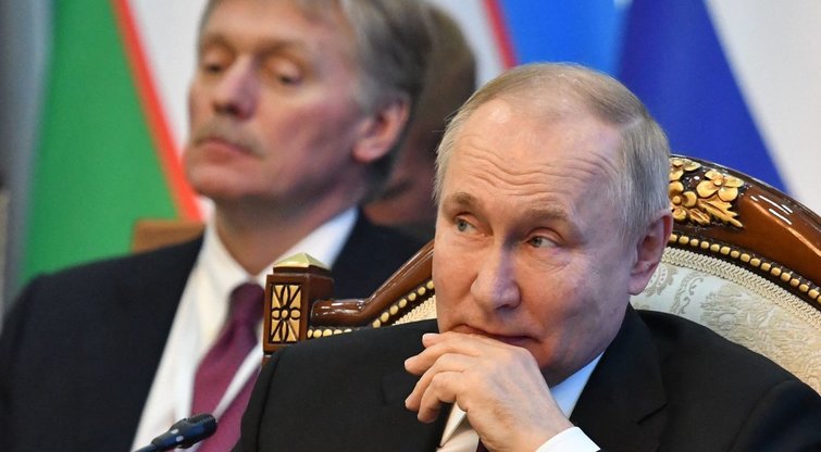 Dmitrijus Peskovas, Vladimiras Putinas (nuotr. SCANPIX)