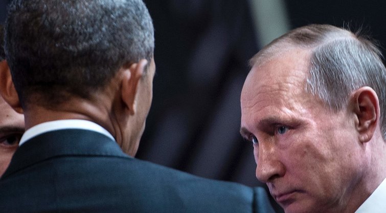 Barackas Obama ir Vladimiras Putinas (nuotr. SCANPIX)