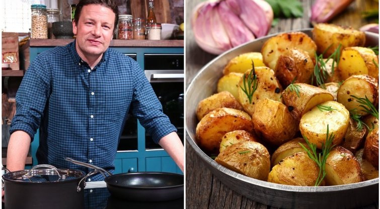 Jamie Oliveris pasidalino bulvių kepimo triuku: išeis traškios ir purios (nuotr. tv3.lt)