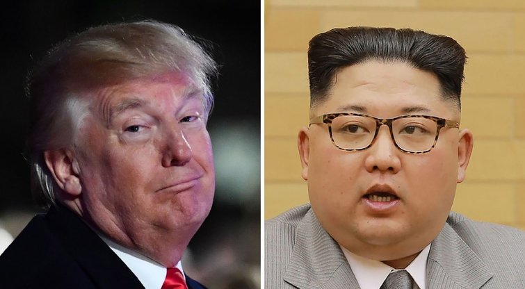 Kim Jong Unas ir Donaldas Trumpas (nuotr. SCANPIX)