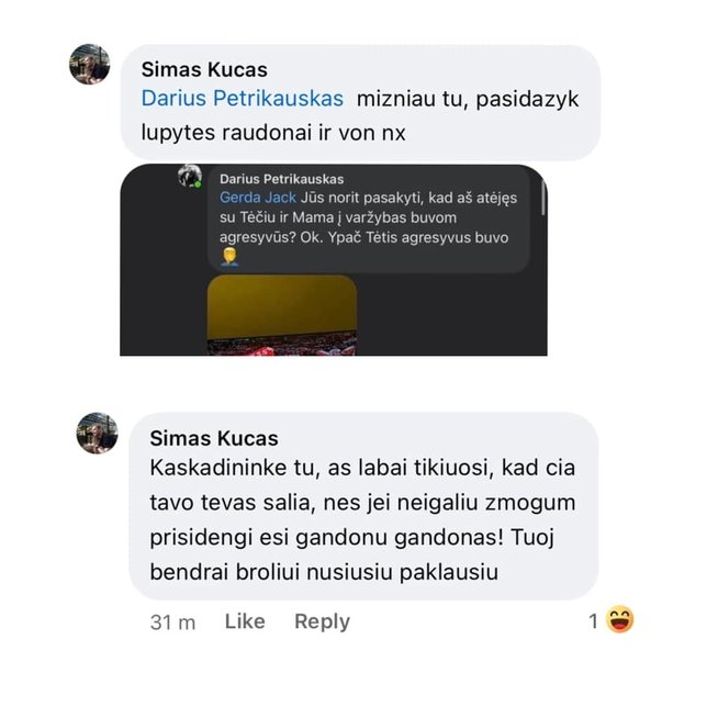 Konfliktas tarp Simo Kučo ir Dariaus Petrikausko