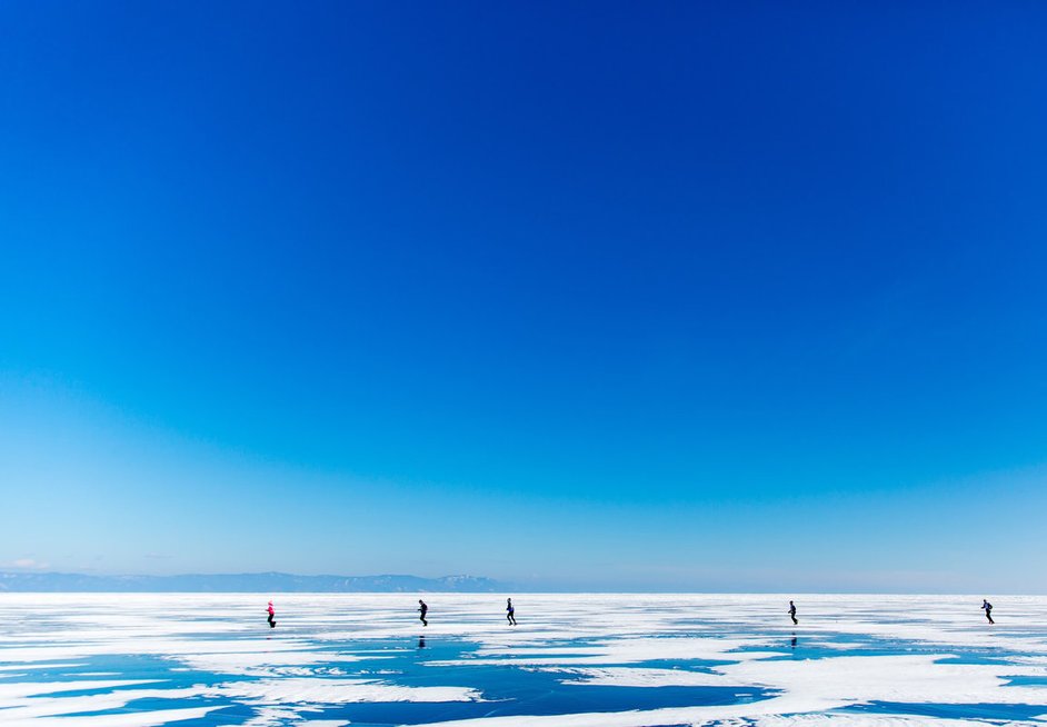 Baikalo ežeras žiemą  