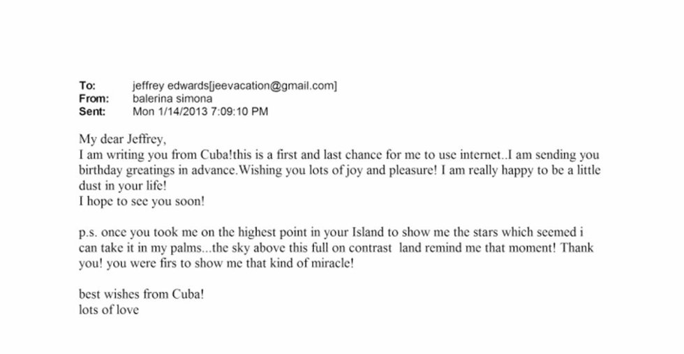 Simonos Petreikės laiškai Jeffrey Epsteinui Simonos Petreikės laiškai Jeffrey Epsteinui