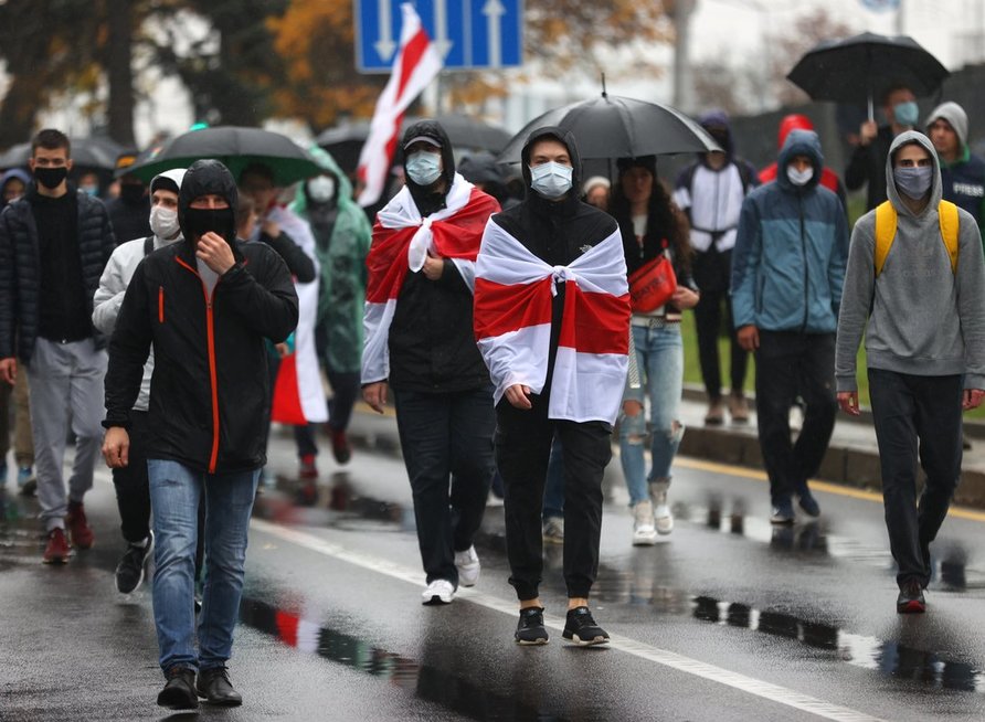 Protestai Baltarusijoje (2020-10-11) (nuotr. SCANPIX)