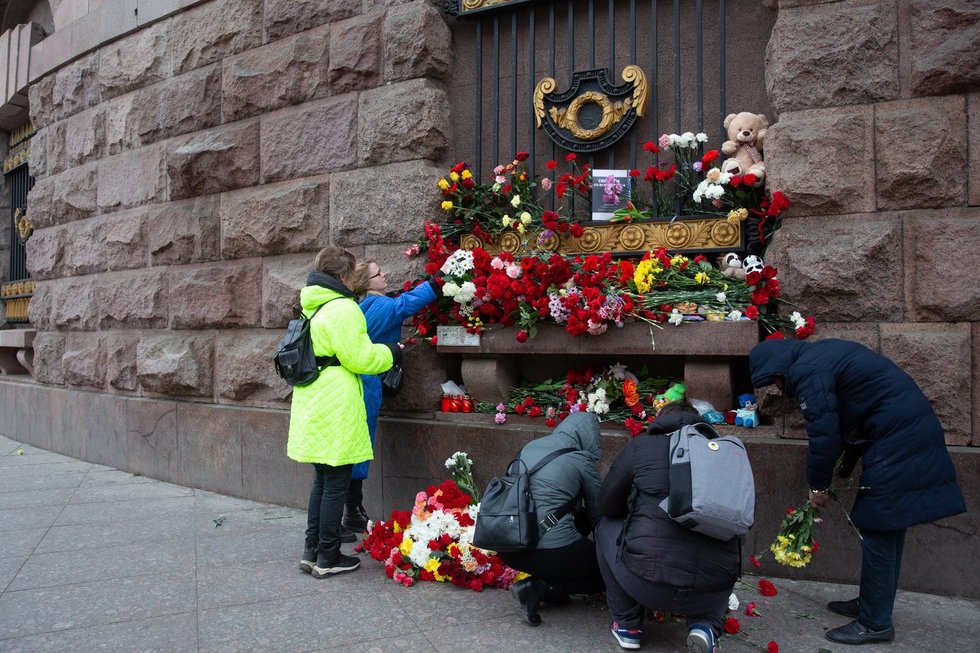 Gedulas po teroro išpuolio Maskvoje (nuotr. SCANPIX)