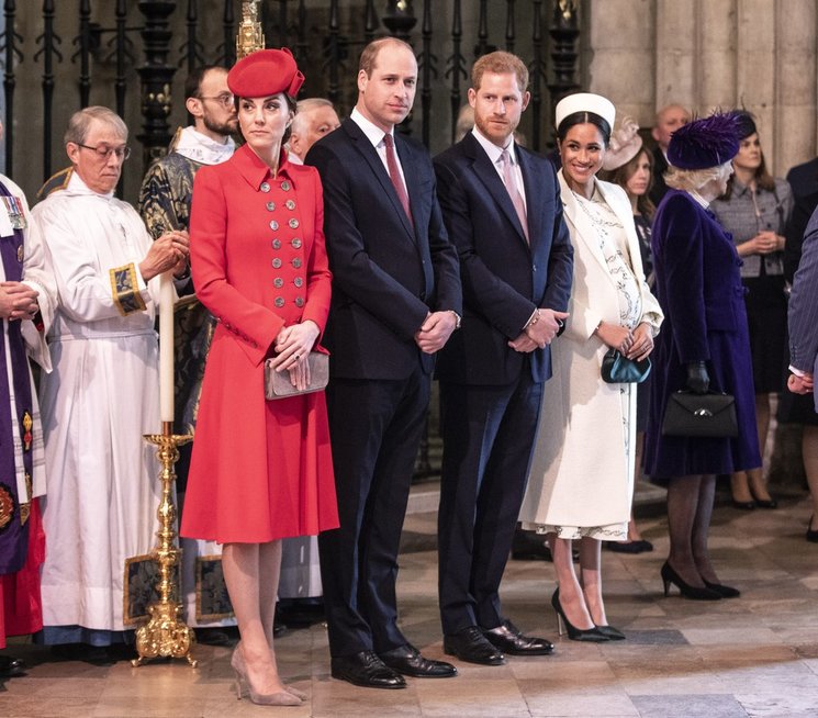 Kate Middleton, princas Williamas, princas Harry, Meghan Markle (nuotr. SCANPIX)