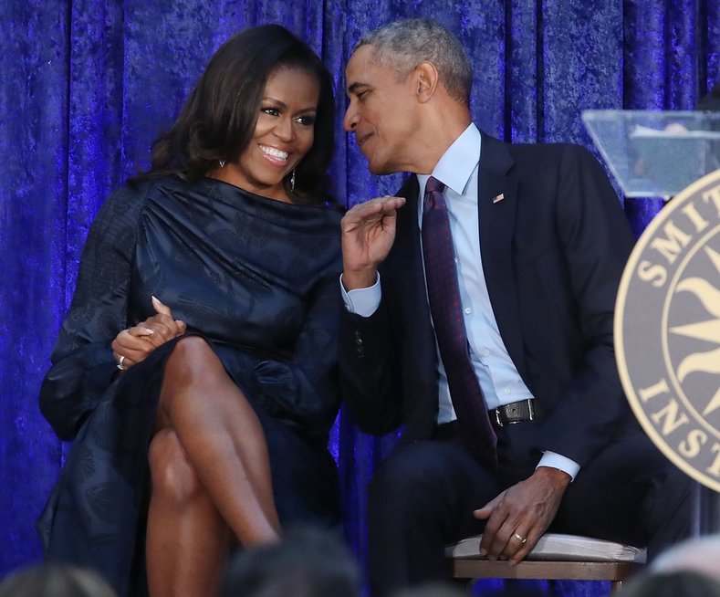 Michelle Obama ir Barack Obama