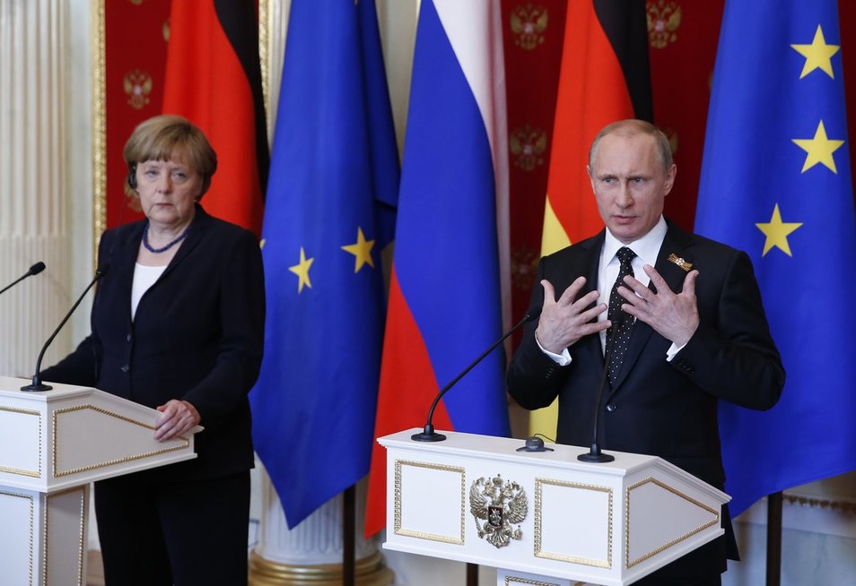 A. Merkel ir V. Putino susitikimas, 2015-ieji (nuotr. SCANPIX)