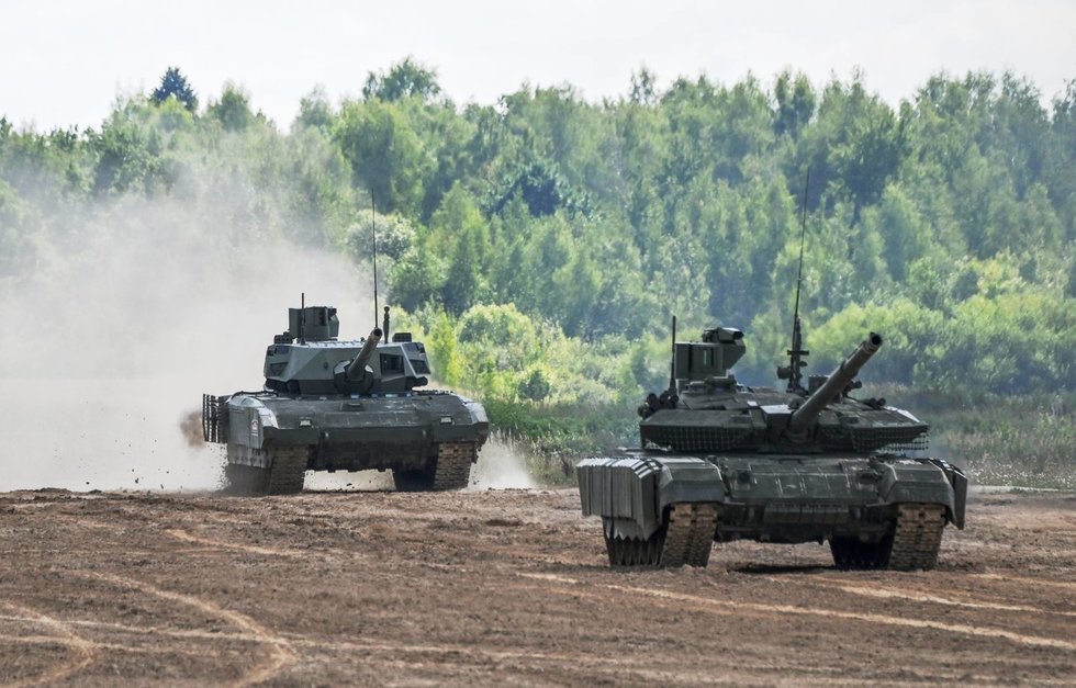 Naujausias Rusijos tankas per brangus karui Ukrainoje (nuotr. SCANPIX)