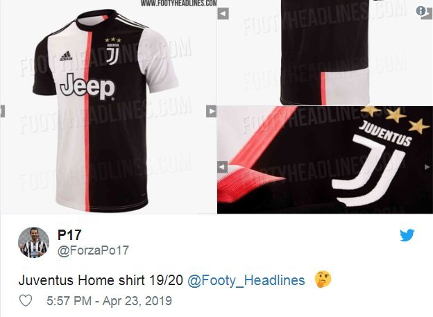 Naujoji „Juventus“ apranga  (nuotr. Twitter)