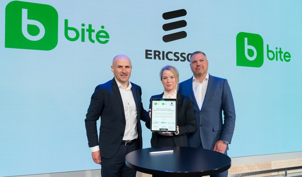 „Bitė“ ir „Ericsson“ pasirašė 5G įrangos tiekimo sutartį (nuotr. Organizatorių)