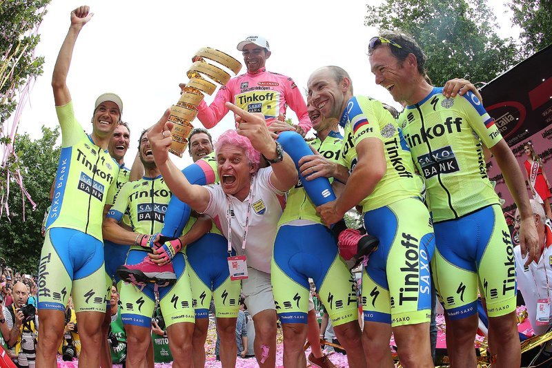 Tinkoff-Saxo komanda – „Giro d'Italia“ nugalėtoja (nuotr. SCANPIX)