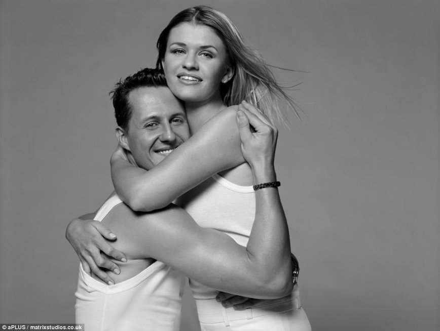Michaelis Schumacheris ir žmona Corina (nuotr. marixstudios)