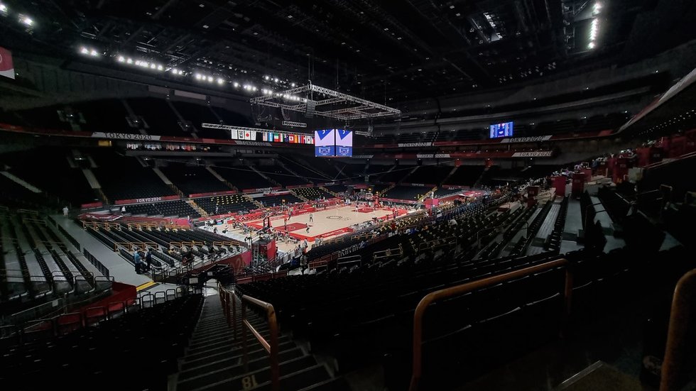 Krepšinio turnyras Tokijuje vyksta įspūdingoje „Saitama Super“ arenoje