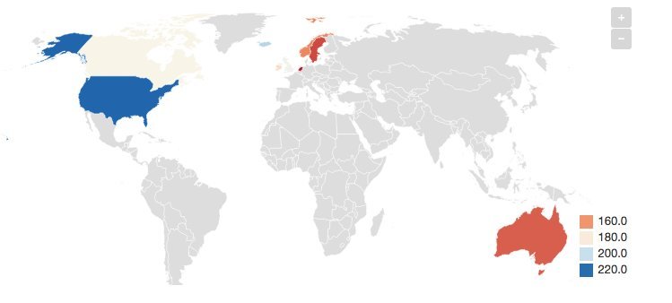 Žemėlapyje paviešintas slaptas žmonių pomėgis: daugiausiai porno žiūrinčios šalys (žemėlapis Pornohub)  
