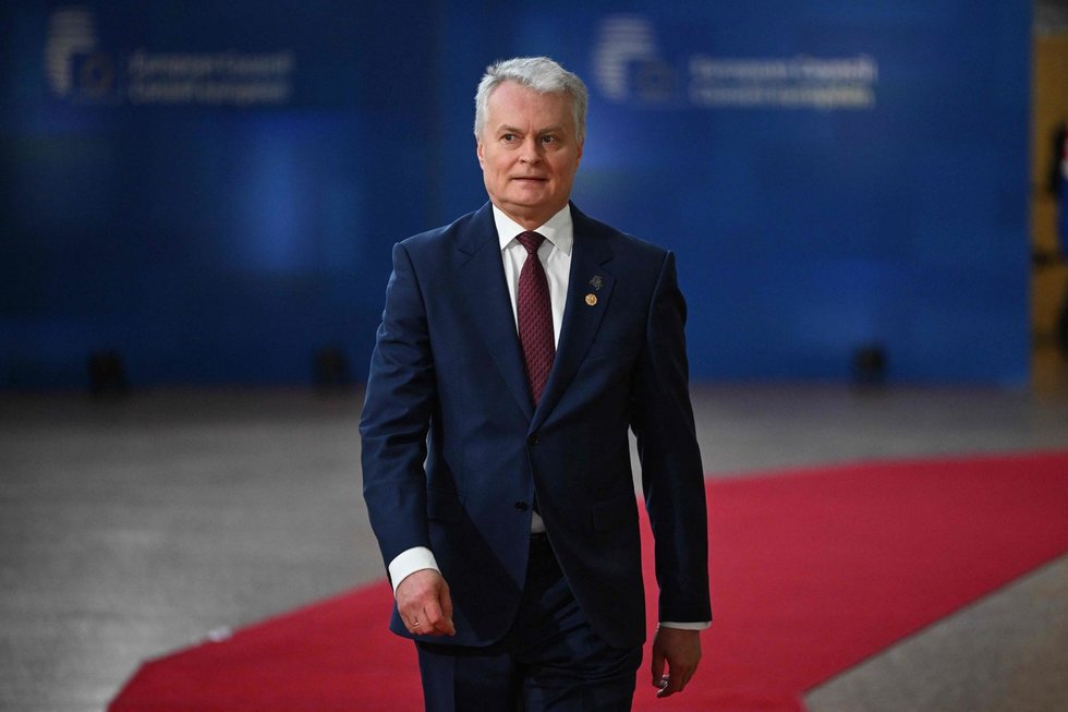 Konfliktas su prezidentu persikelia į Seimą: ERK pirmininkė piktinasi, kad G. Nausėda į EVT išvyko be viceministro (nuotr. SCANPIX)