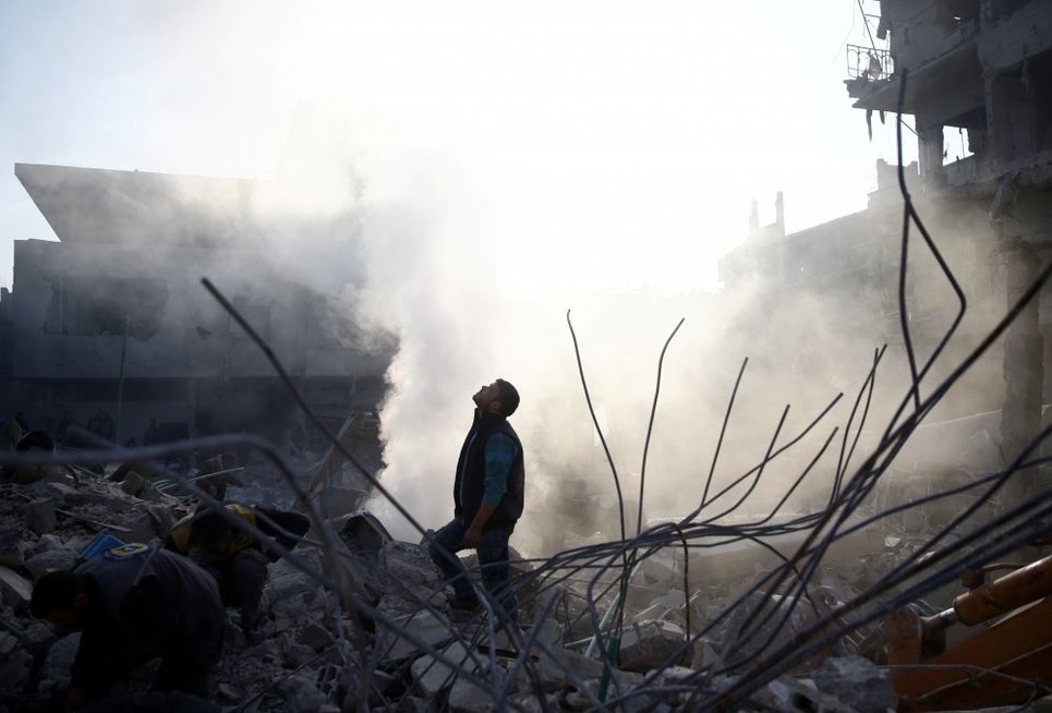 Bombardavimai Sirijoje: žmonių tragedijos (nuotr. SCANPIX)