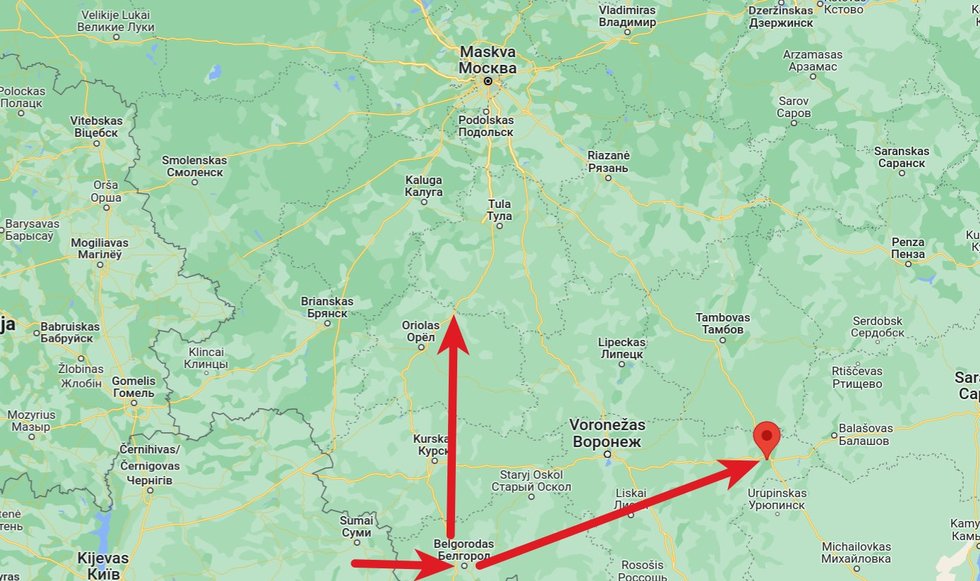 „Wagner“ žygis į Belgorodą, Maskvą ir „Voronež-45“ bazę (nuotr. Gamintojo)