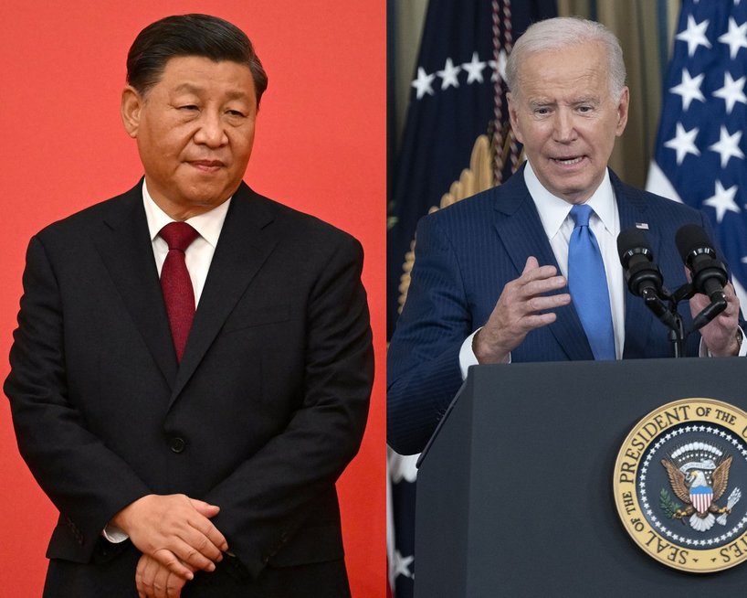 Joe Bidenas, Xi Jinpingas pirmadienį susitiks derybų Balyje (nuotr. SCANPIX) tv3.lt fotomontažas