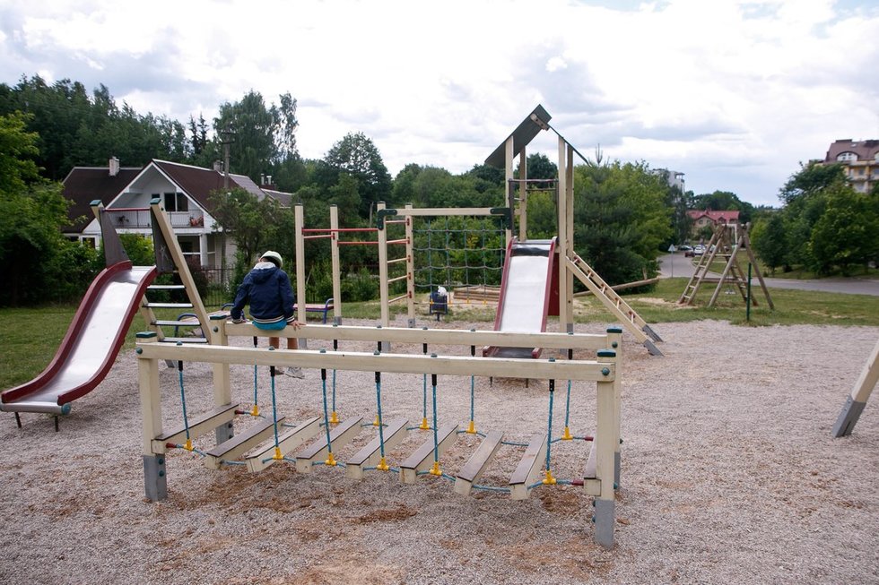 Vaikų žaidimų aikštelė (nuotr. Tv3.lt/Ruslano Kondratjevo)